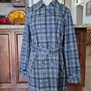 Y2k- Hurley X Front Tie, Trench Jacket